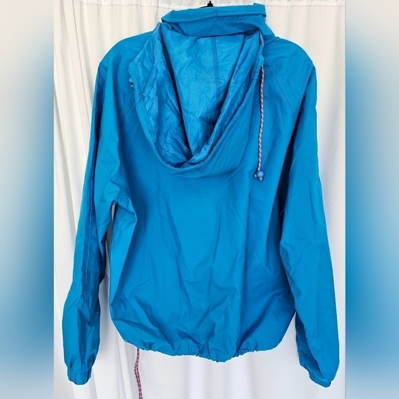 Vintage Eddie Bauer Gore-Tex Bright Blue Windbreaker Pullover Jacket Size Large - Picture 10 of 11